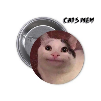 Значок Cat | Кот | Кошка | Мемный кот #01 meme мем