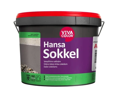 Водно-дисперсійна фарба для цоколя VivaColor Hansa Sokkel (біла В1) 0.9л