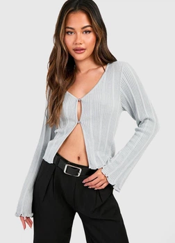Жіноче болеро Boohoo 113822-3 XS сірий (01138220037)