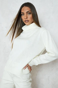 Жіноча водолазка boohoo 114708-2 XS молочний (1147080037)