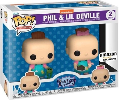 Zestaw figurek Funko Pop! Television Rugrats Phil and Lil Deville Exclusive 10 cm 2 szt (889698602402)