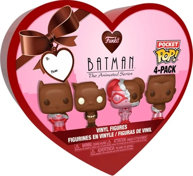 Фігурки Funko Pocket Pop DC Comics - Valentines 2024 Chocolate 4-pack (0889698762250)