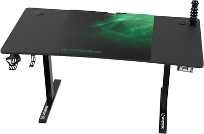 Biurko gamingowe ULTRADESK Level V2 Green (UDESK-LVA-GN)