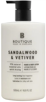 Лосьйон для рук і тіла Sandalwood & Vetiver Boutique, 500 мл