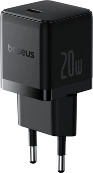 Зарядний пристрій Baseus Palm Fast Charger 1C 20W EU Cluster Black (P10111602113-00)