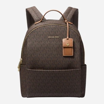 Рюкзак жіночий 9 л вміщує формат А4 Michael Kors Sable Md Backpack 30T5G3XB2B 252 Темно-коричневий (800070349103)