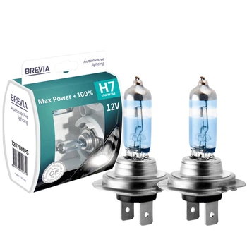 Лампа 12V H7 55W +100% BREVIA Max Power S2 [12070MPS] (БОКС)