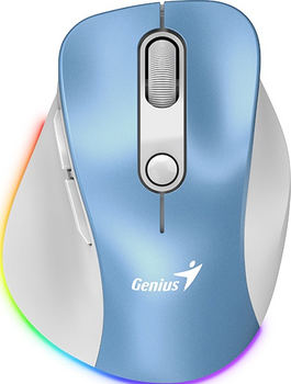 Миша Genius Ergo 9000S Pro Wireless/Bluetooth Light Blue (31030039401)