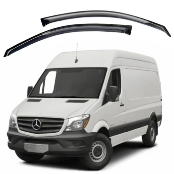 Дефлектори вікон для Mercedes-Benz Sprinter (W906) 2006- Crafter 2006- на скотчі (Acrylic) AMM30206