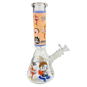 Бонг Glowing In The Dark Rick and Morty SQ UANCHY 35 см
