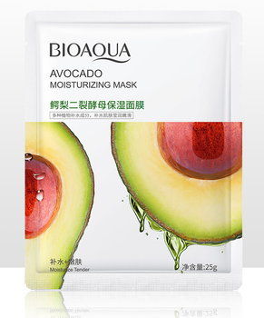 Тканевая маска для лица с экстрактом авокадо Bioaqua Avocado Moisturizing Mask, 25 г