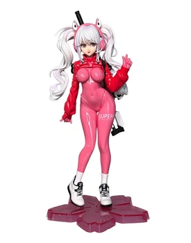 Фігурка Anime Super Bunny Girl з гвинтівкою (рожевий костюм) — 24 см