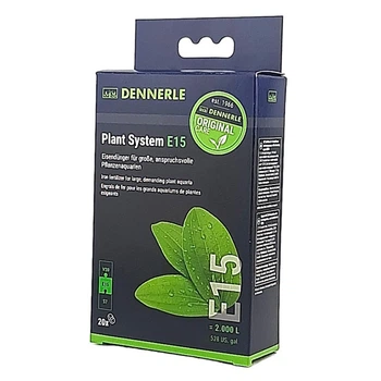 Железосодержащее удобрение Dennerle Plant System E15, 20 таблеток длительного действия для всех аквариумных растений (4824)