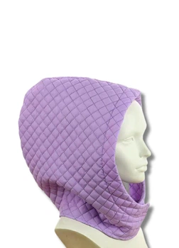Женский капор-капюшон из стеганой плащевки Камила (One-size) Сиреневый