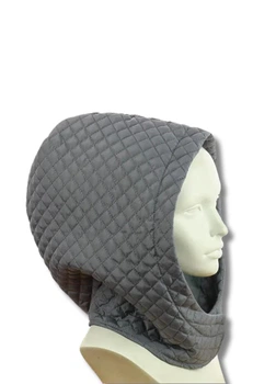 Женский капор-капюшон из стеганой плащевки Камила (One-size) Серый
