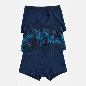 Набор трусов боксеров мужских хлопковых Trendyol TMNAW25BX00019 M 3 шт Navy Blue (8683050185358)