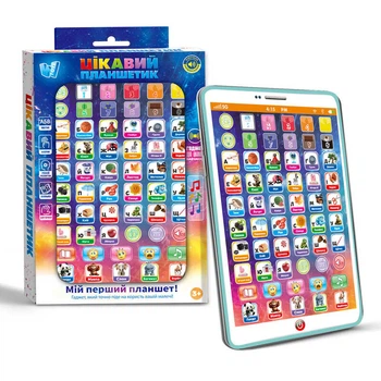 Планшетик WToys українська озвучка, казки, пісні, абетка, цифри, музика