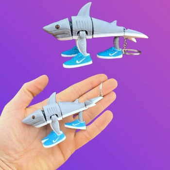 3D Игрушка Акула (Тралалело Тралала), 11 см, подвижная
