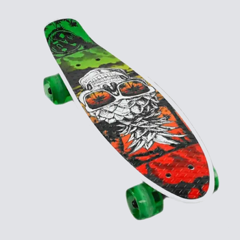 Скейт пенні-борд Best Board, PU колеса, що світяться, діаметр 6 см, S-00164