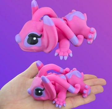 3D Игрушка Стич (Ангел), 10 см, подвижный