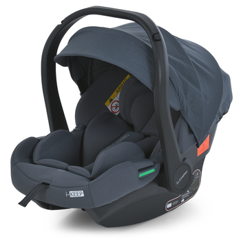 Автокрісло автолюлька для новонароджених El Camino i-KEEP (зріст 40-87 см) ME 1186 Melange Rock Gray Темно-сіре