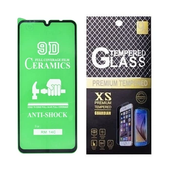 Противоударная защитная пленка Ceramics 9D для Xiaomi Redmi A5 с черной рамкой