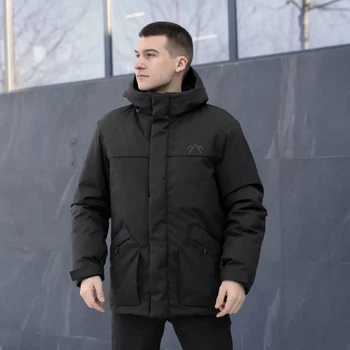 Парка Pobedov Navy Черный M