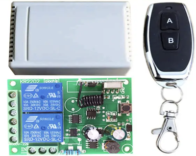 2-канальное беспроводное реле 220В для дома, пульт, Arduino