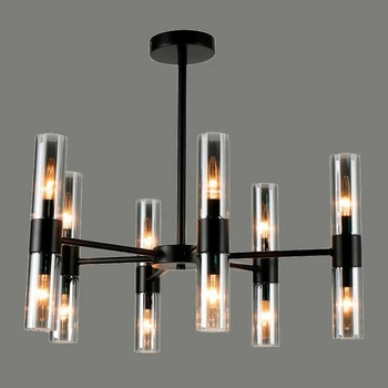 Люстра накладная Ardero BL1860-1 AURORA 12 плафонов E14 черная 61х61х52,5см (BL1860-1)