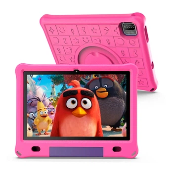 Планшет детский PRITOM M10 Android 12/10.1" 8MP/64 Гб/ 6000 мАч с защитным чехлом в комплекте Розовый