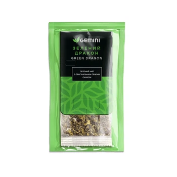 Чай Gemini Гранд Пак для чашки Зелений Дракон Green Dragon 20шт