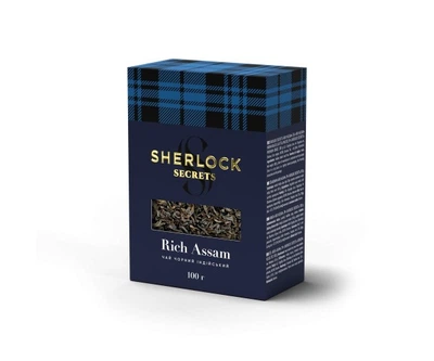Чай чорний індійський листовий Rich Assam Sherlock Secrets 100 г