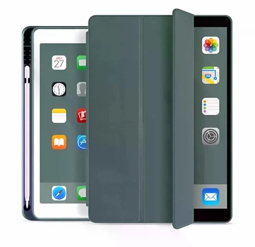 Чехол Smart Case для iPad 10,2 (2019 2020 2021) 7 / 8 / 9 generation зеленый pine green с местом под стилус
