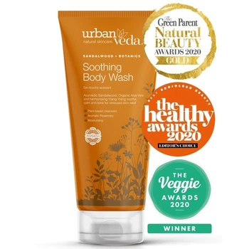 Заспокійливий гель для тіла Urban Veda Body Wash Sandalwood Botanics із сандаловим деревом,алоєю та іланг для чутливої шкіри 200 мл