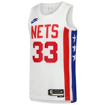 Баскетбольная майка джерси мужская Brooklyn Nets Nic Claxton 33 Nike белая размер L оригинал (22257)