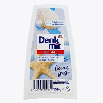 Гелевий освіжувач повітря DenkMit 2в1 Ocean Fresh 150 г (4066447791785)