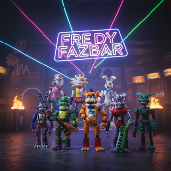 Фігурки П'ять ночей у Фредді ФНАФ Five Nights at Freddy's аніматроніки набір іграшок 8 шт 13-15см