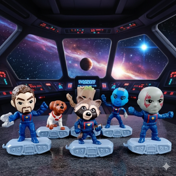 Набір фігурок Вартові Галактики Марвел Marvel Guardians of the Galaxy супергерої 6 шт 10 см