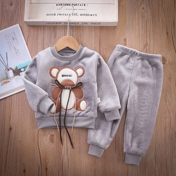 Дитячий костюм "Bear Whiskers" Сірий 75–80 см