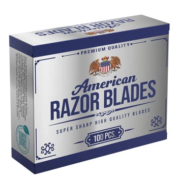 Лезвия для бритья двойные , классические American Razor Blades 100шт