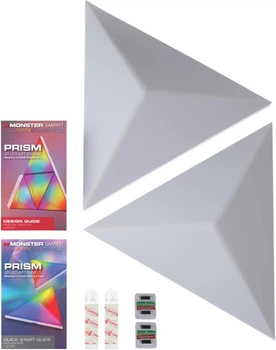 Lampa ścienna Monster Smart Prism LED 3D Start Kit Panels (MLB71034WW)