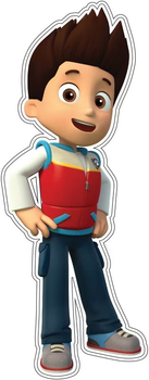 Наклейка Nickelodeon Paw Patrol Райдер для декору кімнати (5901885736648)