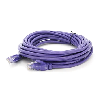 Патч-корд литой RITAR, UTP, RJ45, Cat.5e, 7,5m, фиолетовый, Cu (медь) PCR-CU/7.5Pe