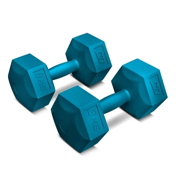Гантели для фитнеса композитные Hop-Sport HS-C080DS 2х8кг голубой