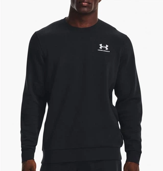 Кофта мужская Under Armour Ua Essential Fleece Crew LG Чорний 1374250-001
