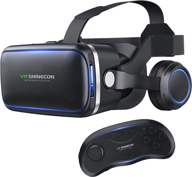 Очки-шлем виртуальной реальности Shinecon VR SC-G04E + Джойстик Shinecon B01SC (SC-G04E+SC-B01)