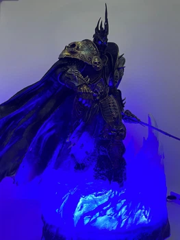 Колекційна фігурка з підсвіткою Warcraft Король Ліч Артас Менетіл Lich King Arthas Menethil 38см Без бренду 263