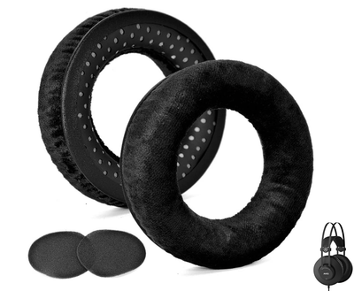 Амбушюры велюровые для наушников Akg K52, K72, K92 black