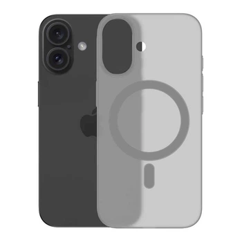 Чехол ультратонкий PC с поддержкой MagSafe для iPhone 16 (серый матовый)