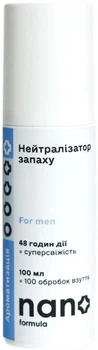 Нейтралізатор запаху для чоловіків Nano Formula 100 мл (4820291820448)